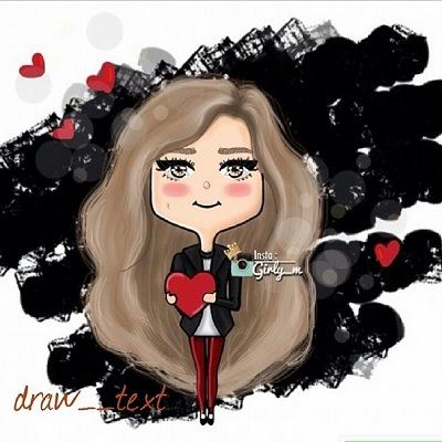 زیباترین دختران نقاشی شده تلگرام و پروفایل