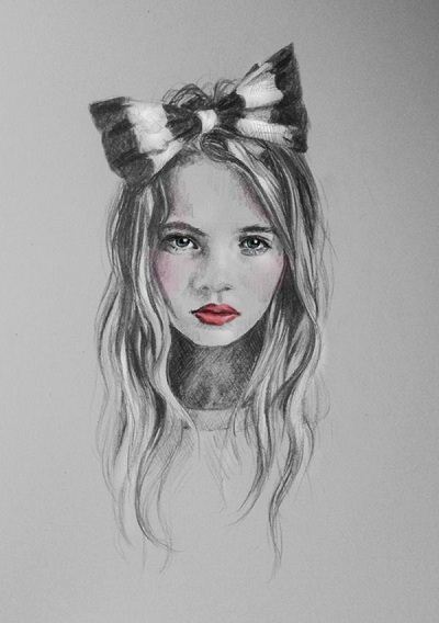 زیباترین دختران نقاشی شده تلگرام و پروفایل
