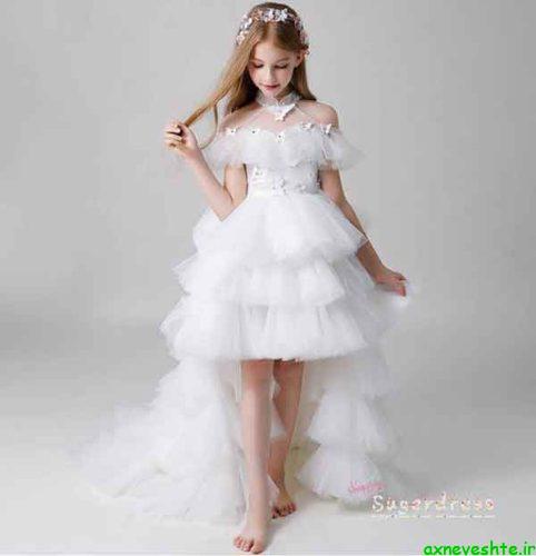 40+مدل لباس عروس بچه گانه:پرنسسی لمه شنی و پفی